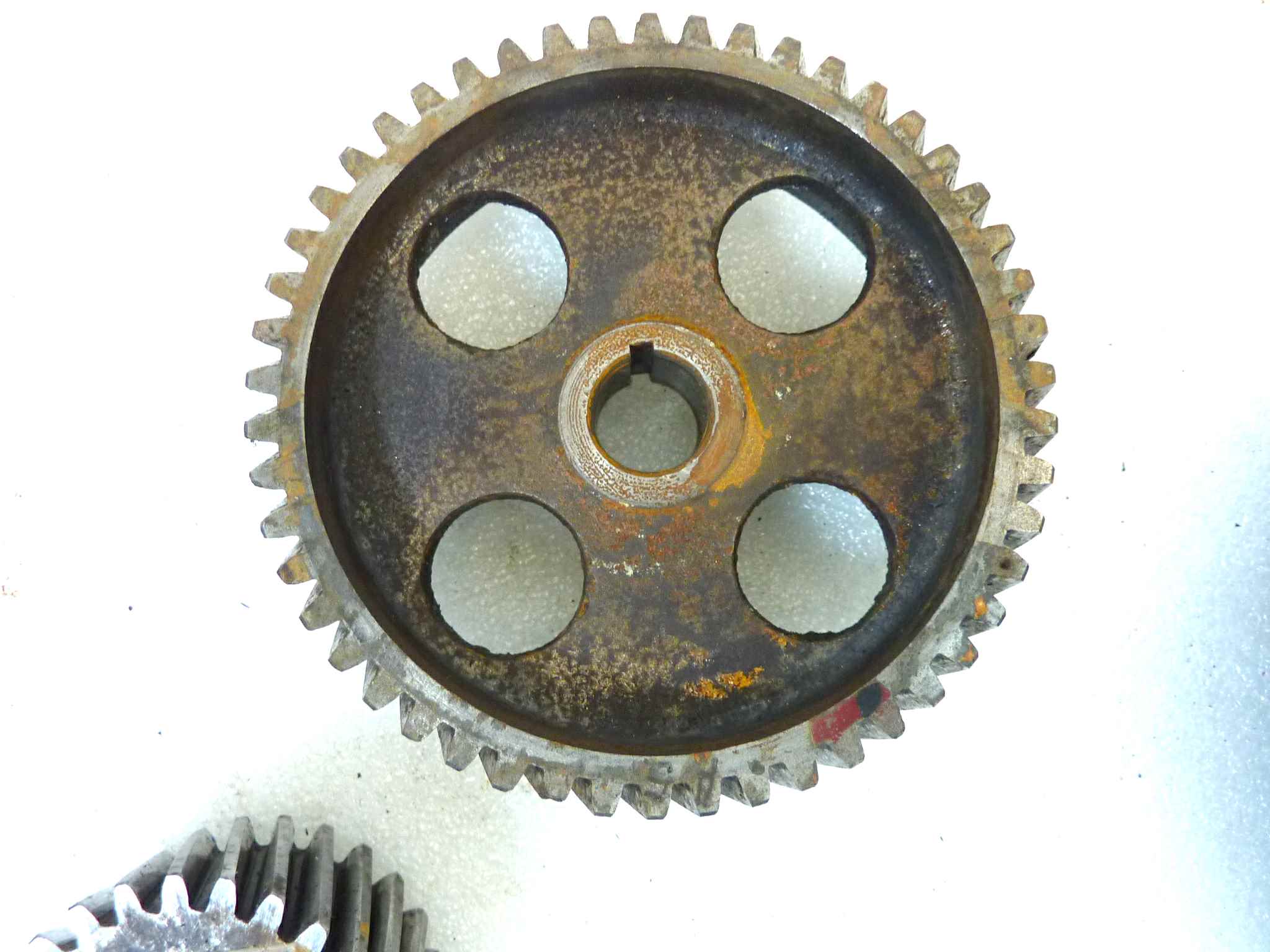 Ingranaggi frizione Guzzi Stornello pompa olio 55147700, pignone motore 55070225, trasmissione 55081100, distribuzione 55040500, libero avviamento 55266400, piattello 55266900, corpo fisso 55081600 - immagine 17