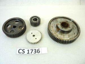 Ingranaggi frizione Guzzi Stornello pompa olio 55147700, pignone motore 55070225, trasmissione 55081100, distribuzione 55040500, piattello 55266900