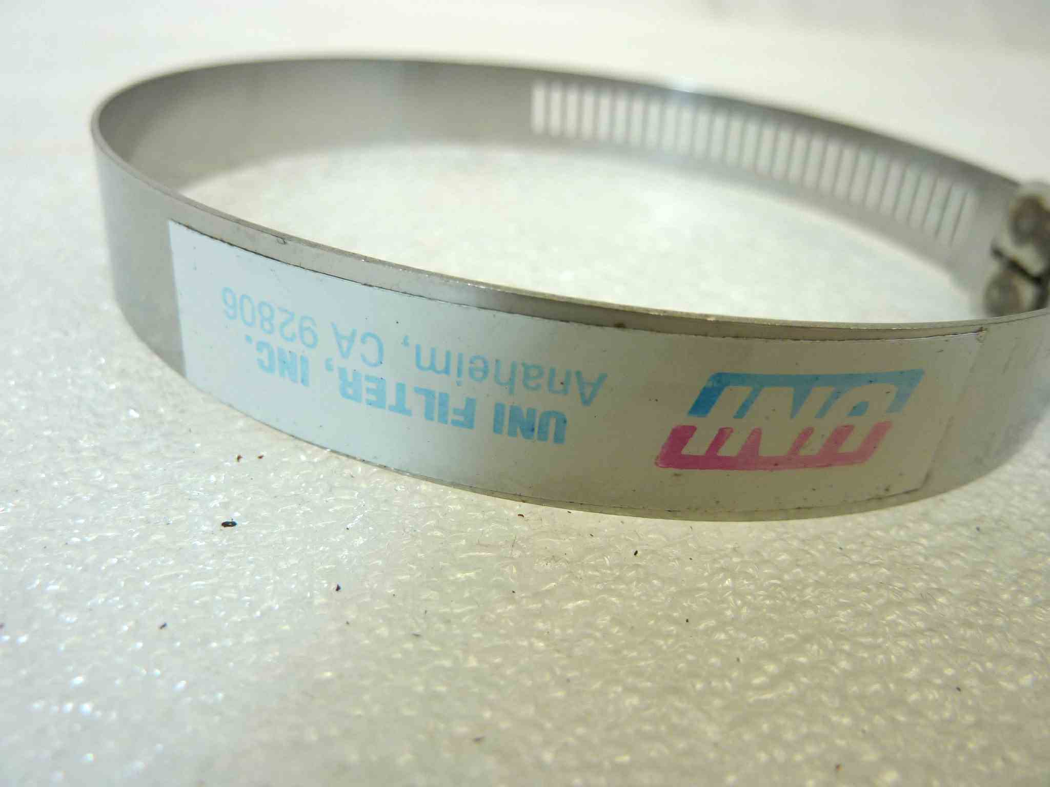 Fascia metallica cassa filtro Uni filter vari modelli no48 89-65 3 1/2 - 2 9/16 GUZZI - immagine 2