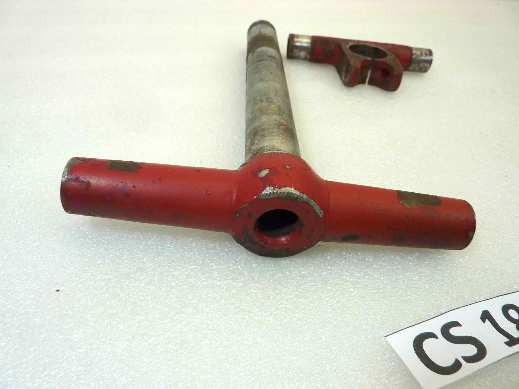 Piastra di sterzo Moto Guzzi Airone 250 base e testa dello sterzo - immagine 2