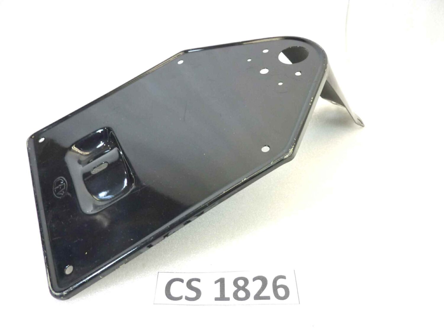 Portatarga moto epoca CEV nero vari modelli lunghezza staffa 12,5 cm NUOVO Fondo di magazzino Leggi descrizione