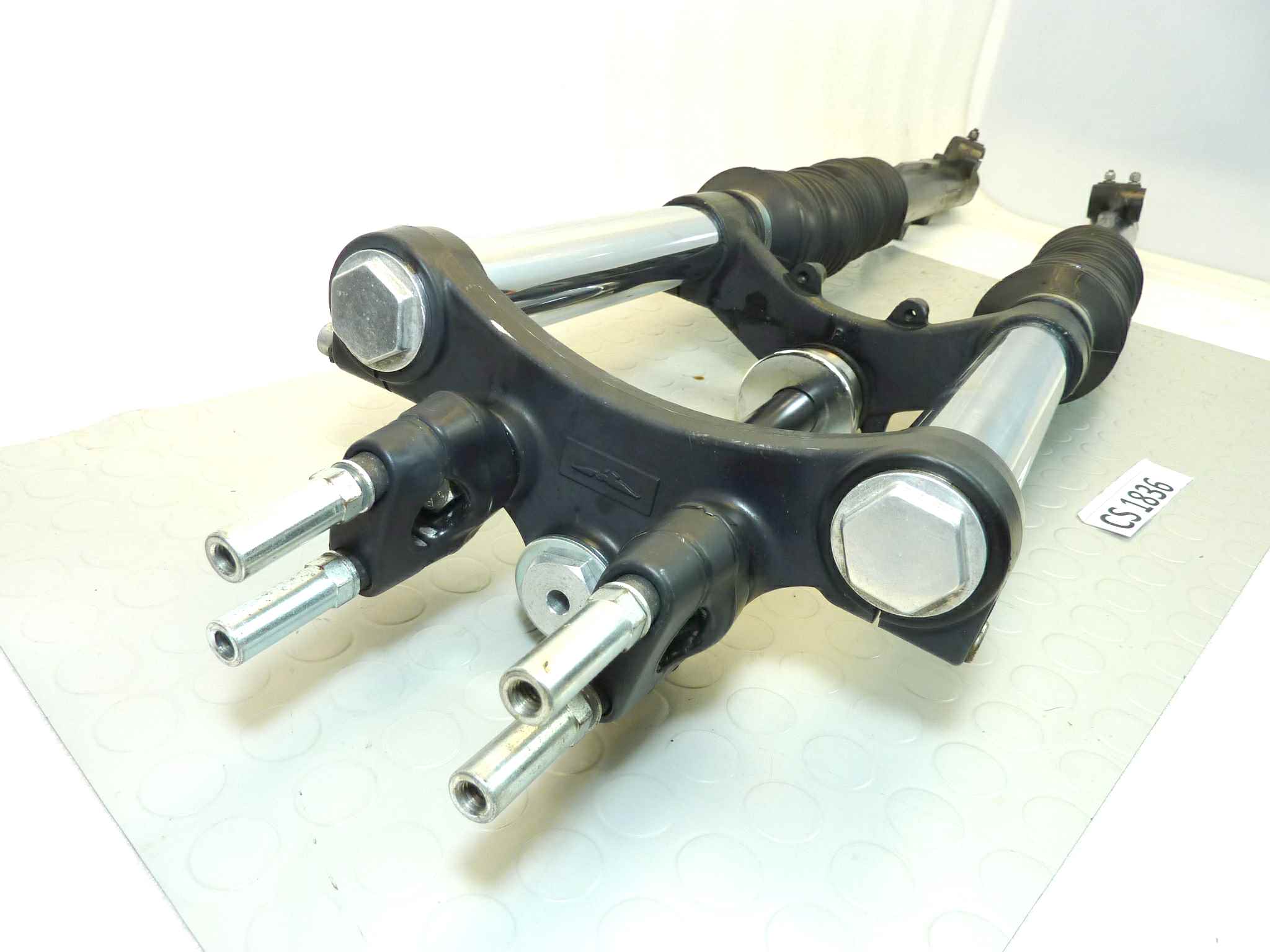 Forcella anteriore Moto Guzzi NTX 750 PA con riser manubrio supporti - immagine 2