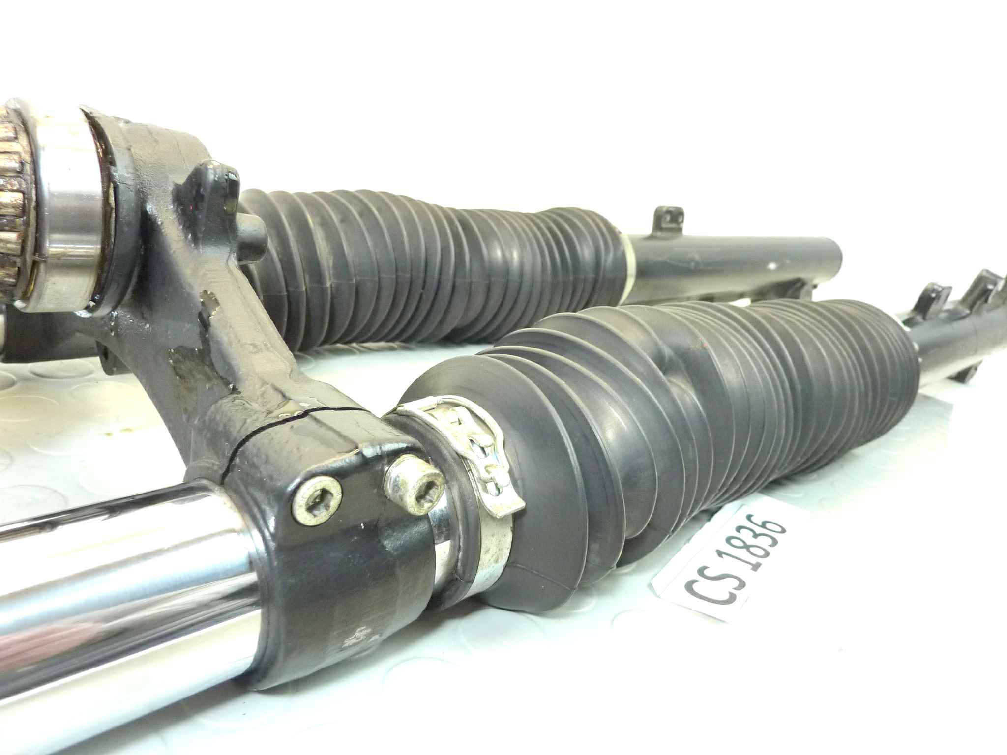 Forcella anteriore Moto Guzzi NTX 750 PA con riser manubrio supporti - immagine 20