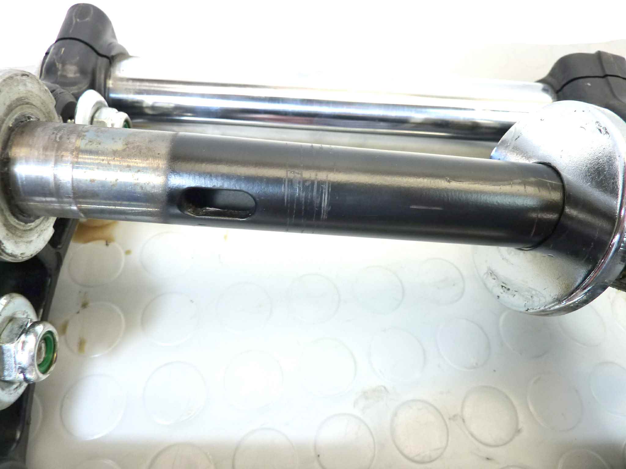 Forcella anteriore Moto Guzzi NTX 750 PA con riser manubrio supporti - immagine 21