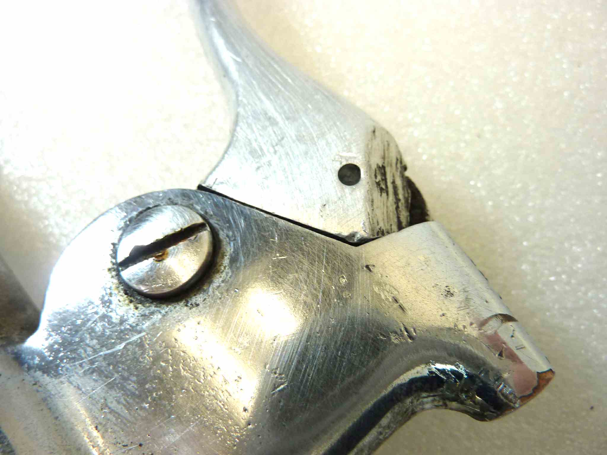 Semimanubrio sinistro moto epoca diametro stelo a riposo 29 mm, diametro semimanubrio 22 mm - immagine 5