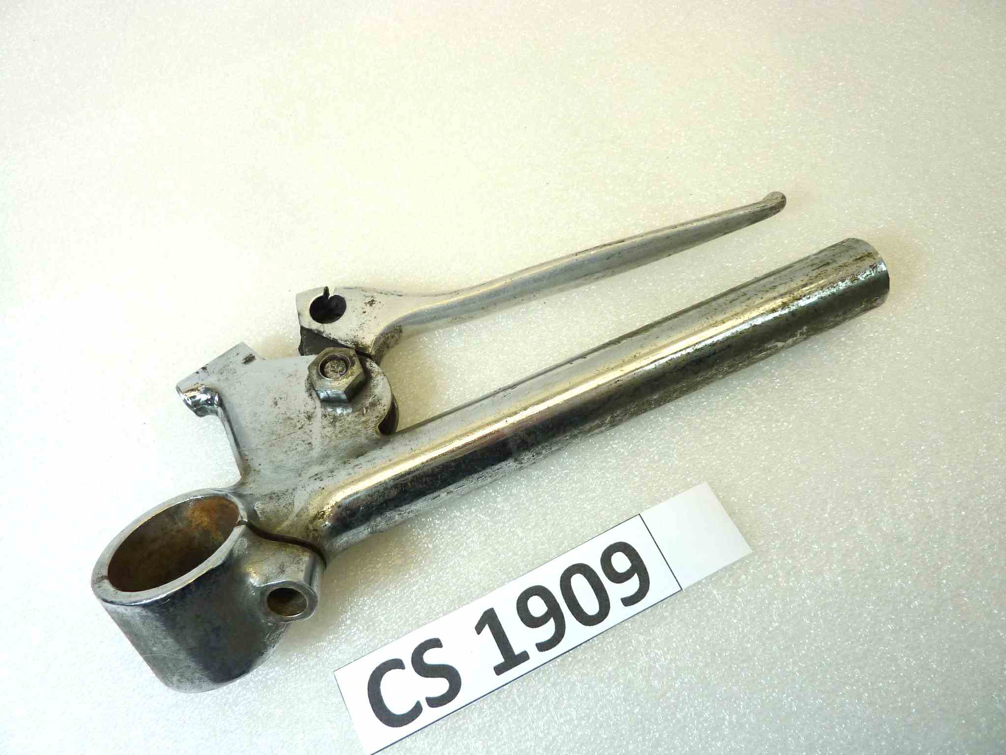 Semimanubrio sinistro moto epoca diametro stelo a riposo 29 mm, diametro semimanubrio 22 mm - immagine 7