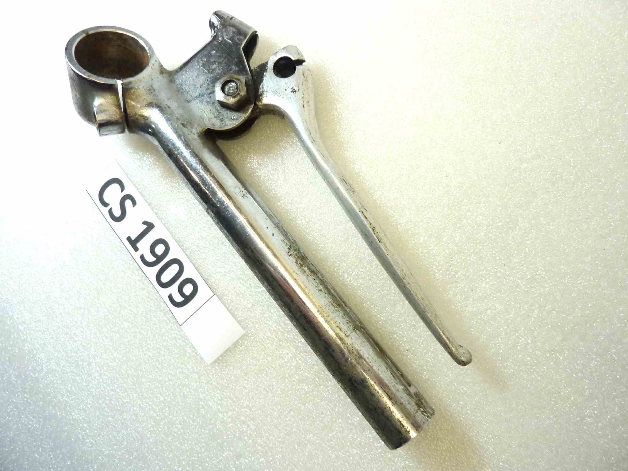Semimanubrio sinistro moto epoca diametro stelo a riposo 29 mm, diametro semimanubrio 22 mm - immagine 8