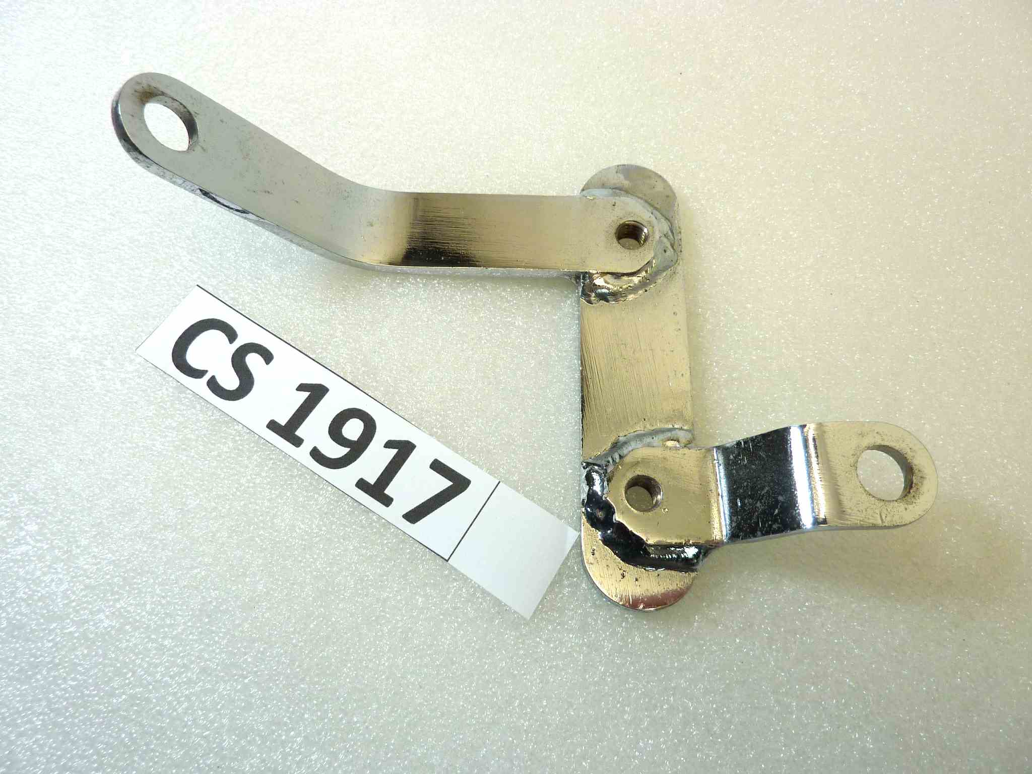 Staffa parabrezza sinistra Guzzi V35 V50 V65 Custom sx cromata - immagine 2
