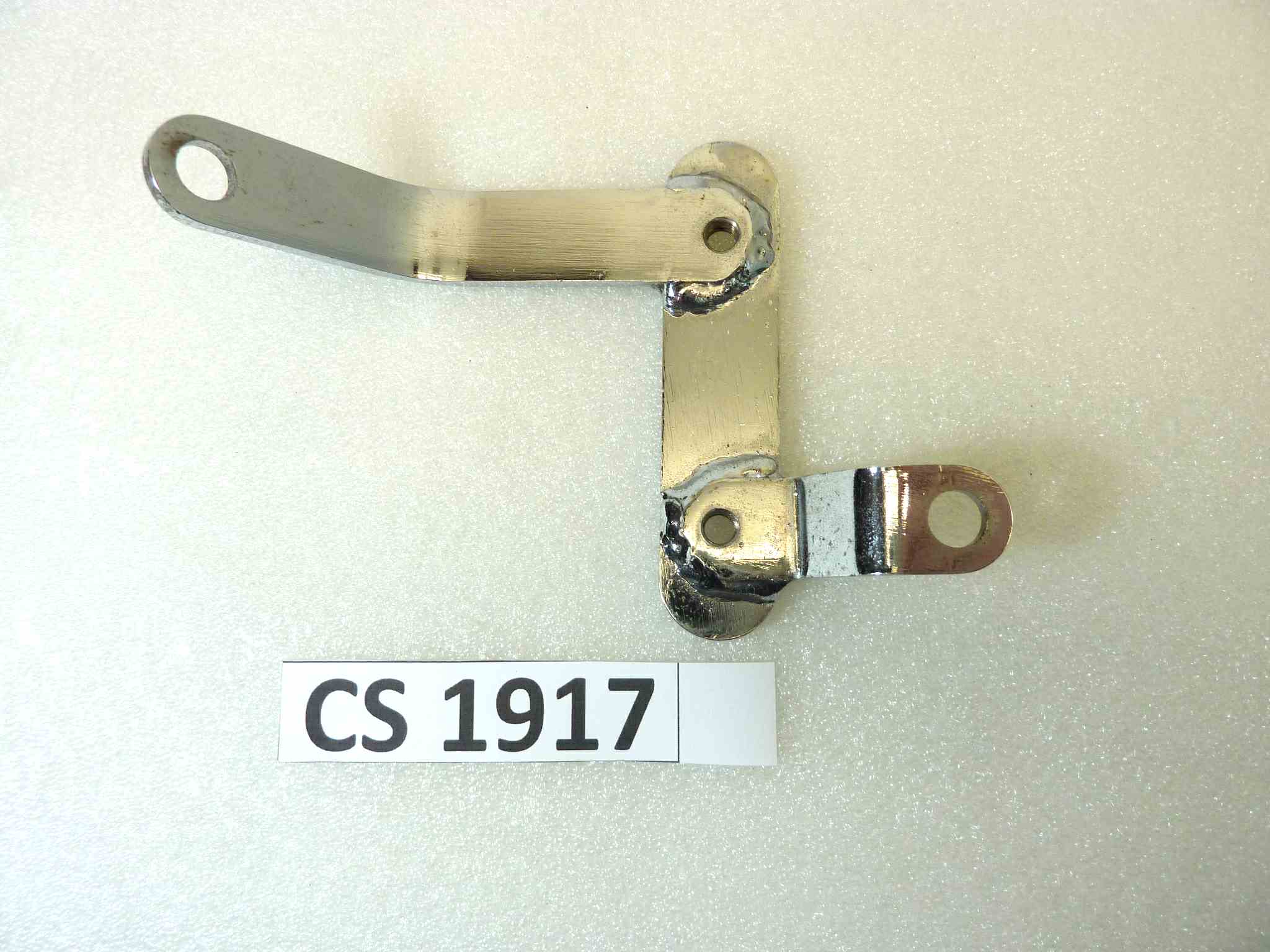 Staffa parabrezza sinistra Guzzi V35 V50 V65 Custom sx cromata - immagine 3