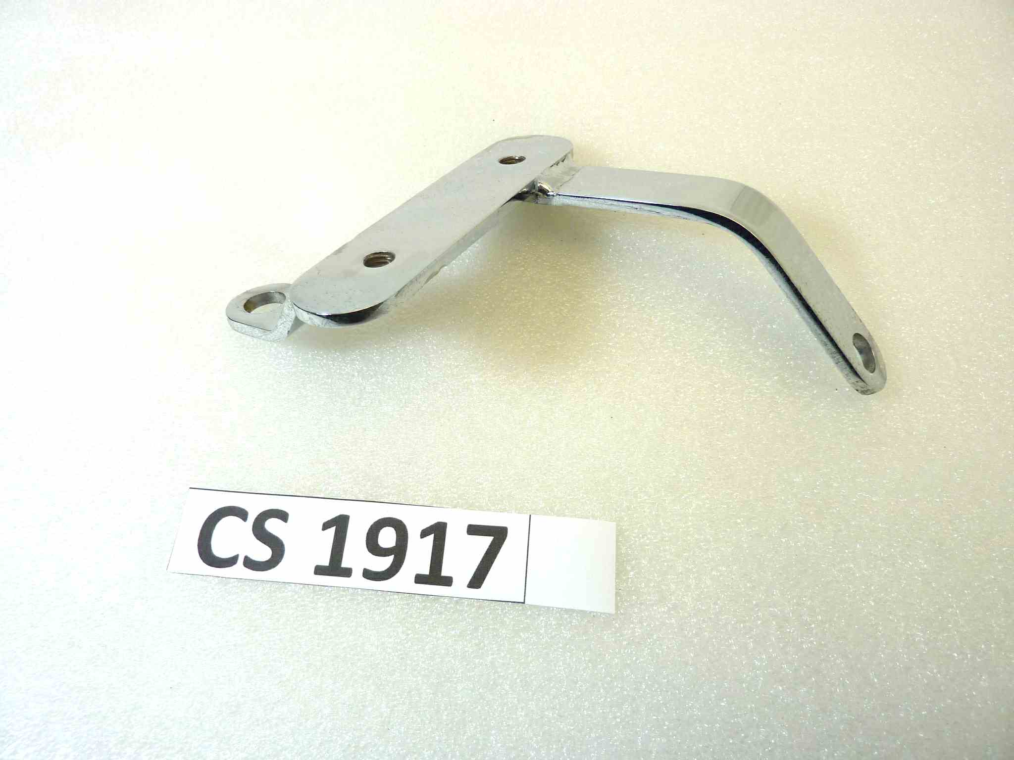 Staffa parabrezza sinistra Guzzi V35 V50 V65 Custom sx cromata - immagine 4