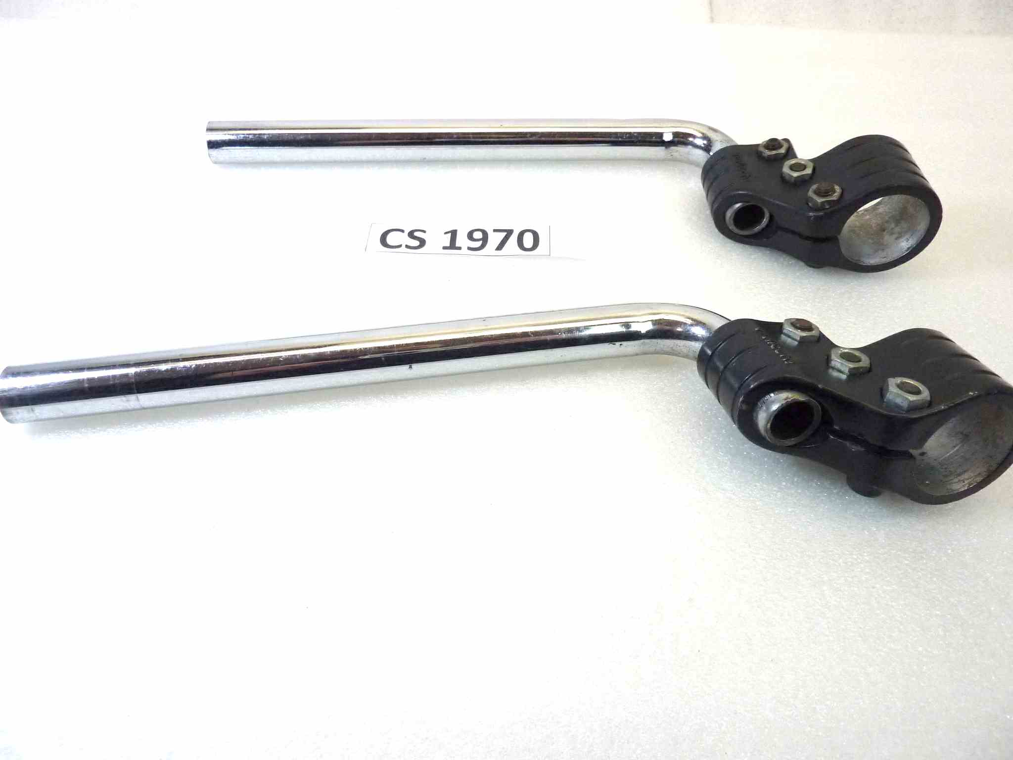 Semimanubri moto epoca Verlicchi diametro stelo 37 mm a riposo diametro semimanubrio 22 mm - immagine 6