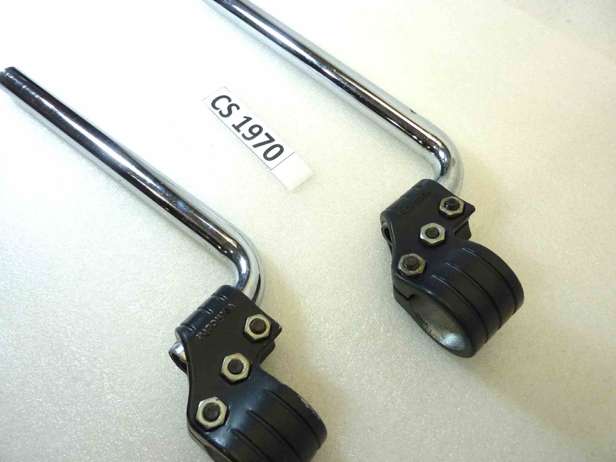 Semimanubri moto epoca Verlicchi diametro stelo 37 mm a riposo diametro semimanubrio 22 mm - immagine 7