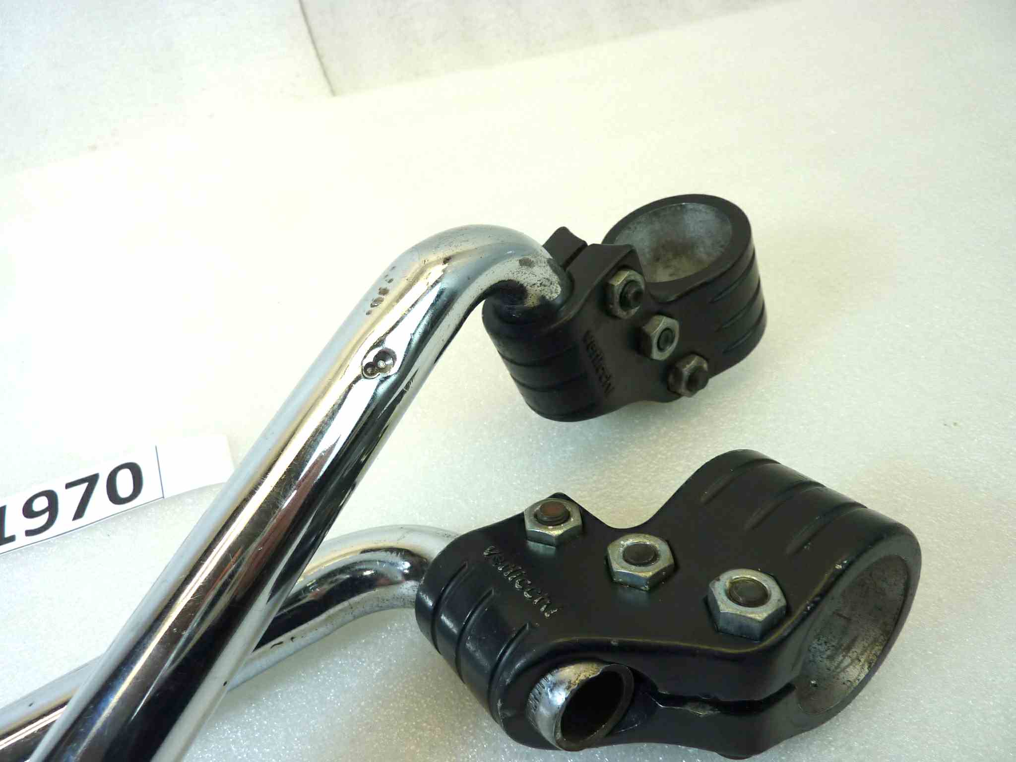 Semimanubri moto epoca Verlicchi diametro stelo 37 mm a riposo diametro semimanubrio 22 mm - immagine 8