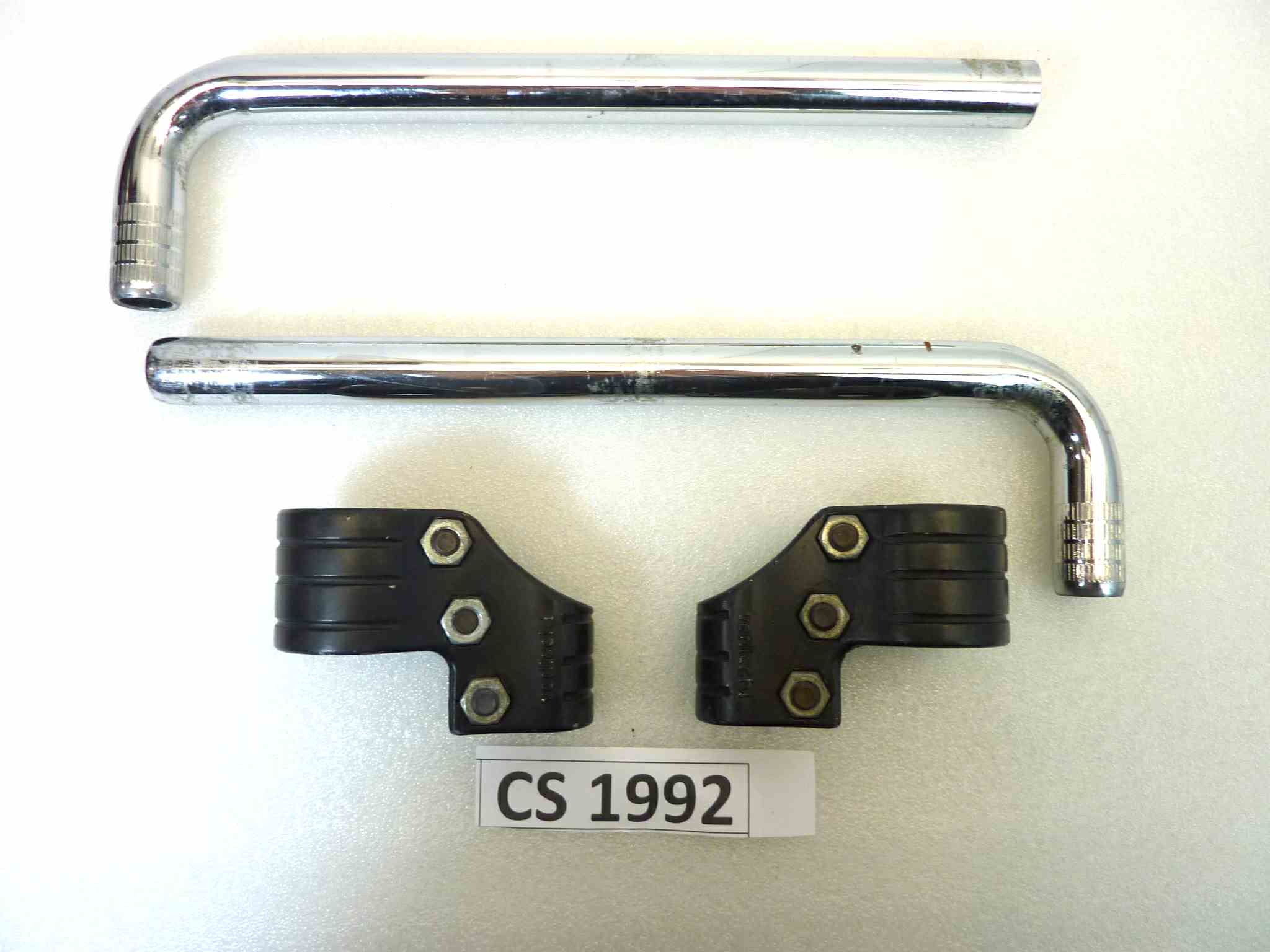 Semimanubri moto epoca Verlicchi diametro stelo 34 mm a riposo diametro semimanubrio 22 mm