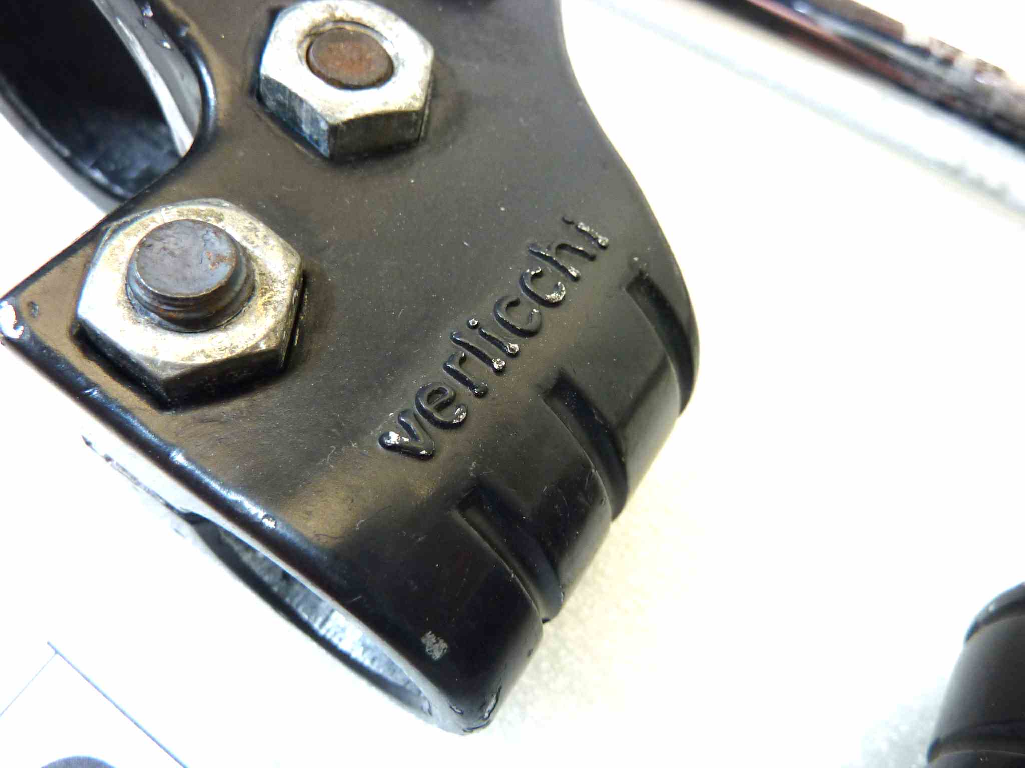 Semimanubri moto epoca Verlicchi diametro stelo 34 mm a riposo diametro semimanubrio 22 mm - immagine 4