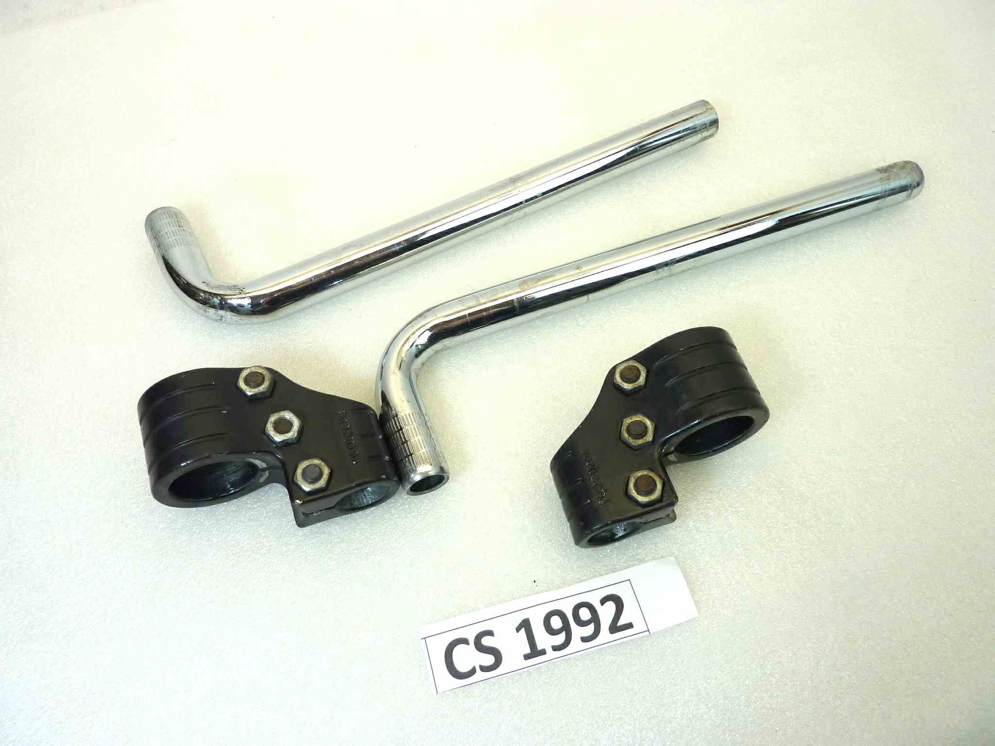 Semimanubri moto epoca Verlicchi diametro stelo 34 mm a riposo diametro semimanubrio 22 mm - immagine 9