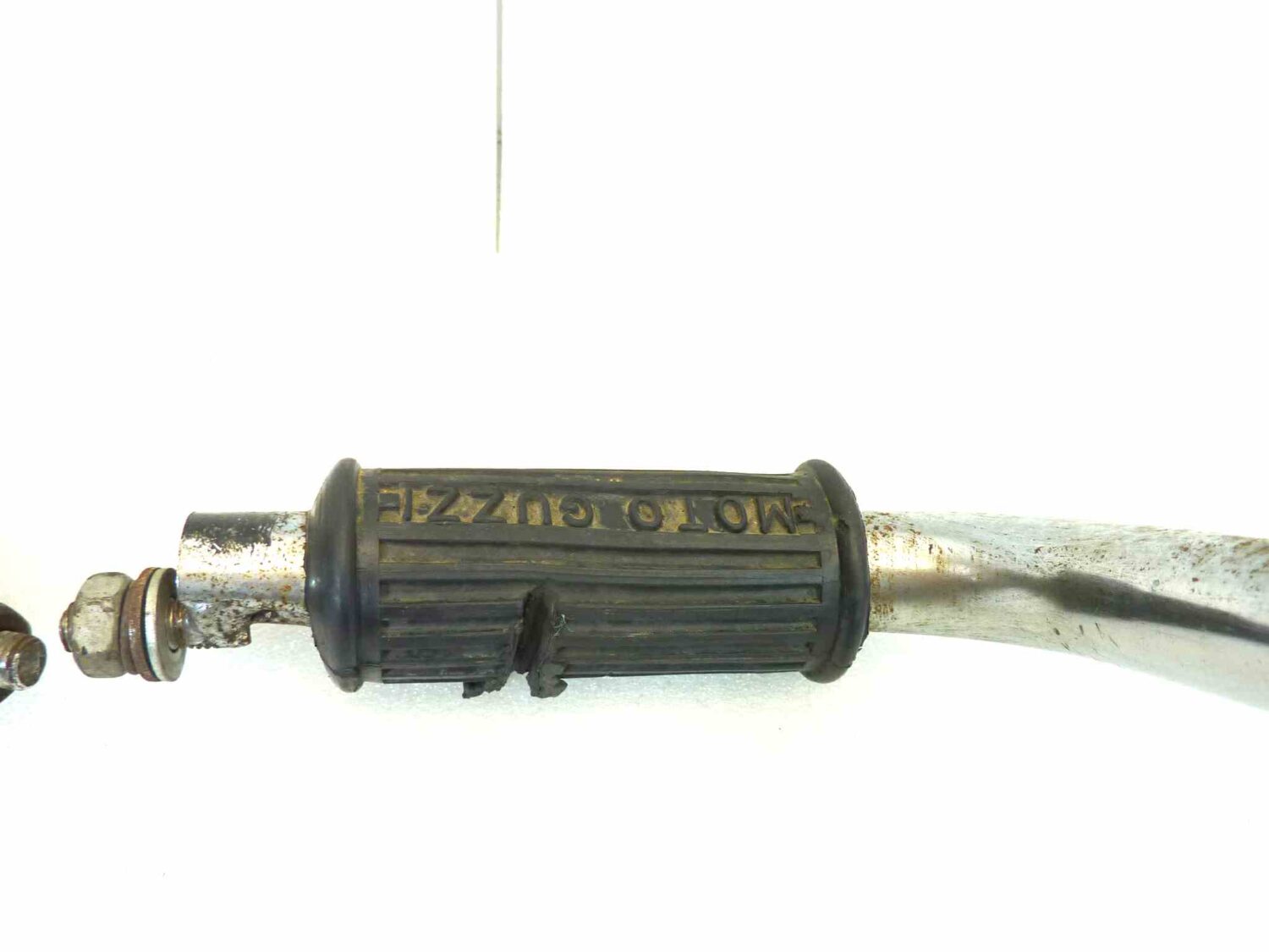 Staffe laterali paraborse Guzzi con pedana poggiapiedi diam 25 mm interasse fori attacchi 25 cm - immagine 3