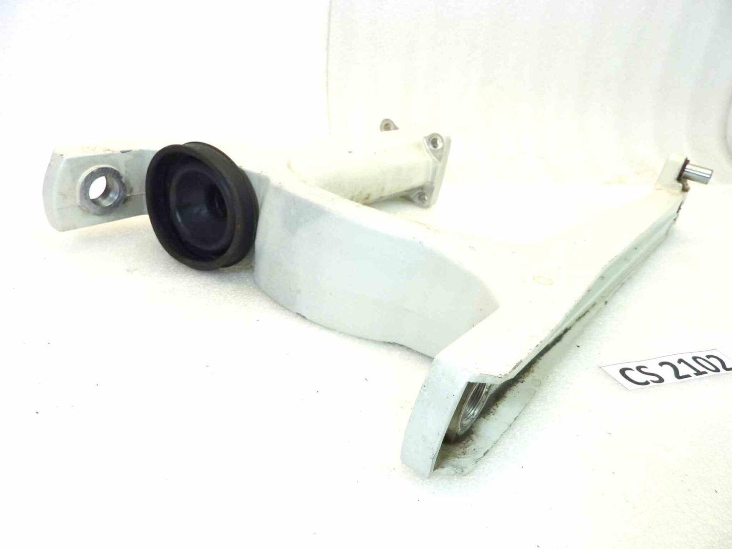 Forcellone posteriore bianco Guzzi V35 II V50 III PA vigili interasse 41 cm cod 19540200 - immagine 2