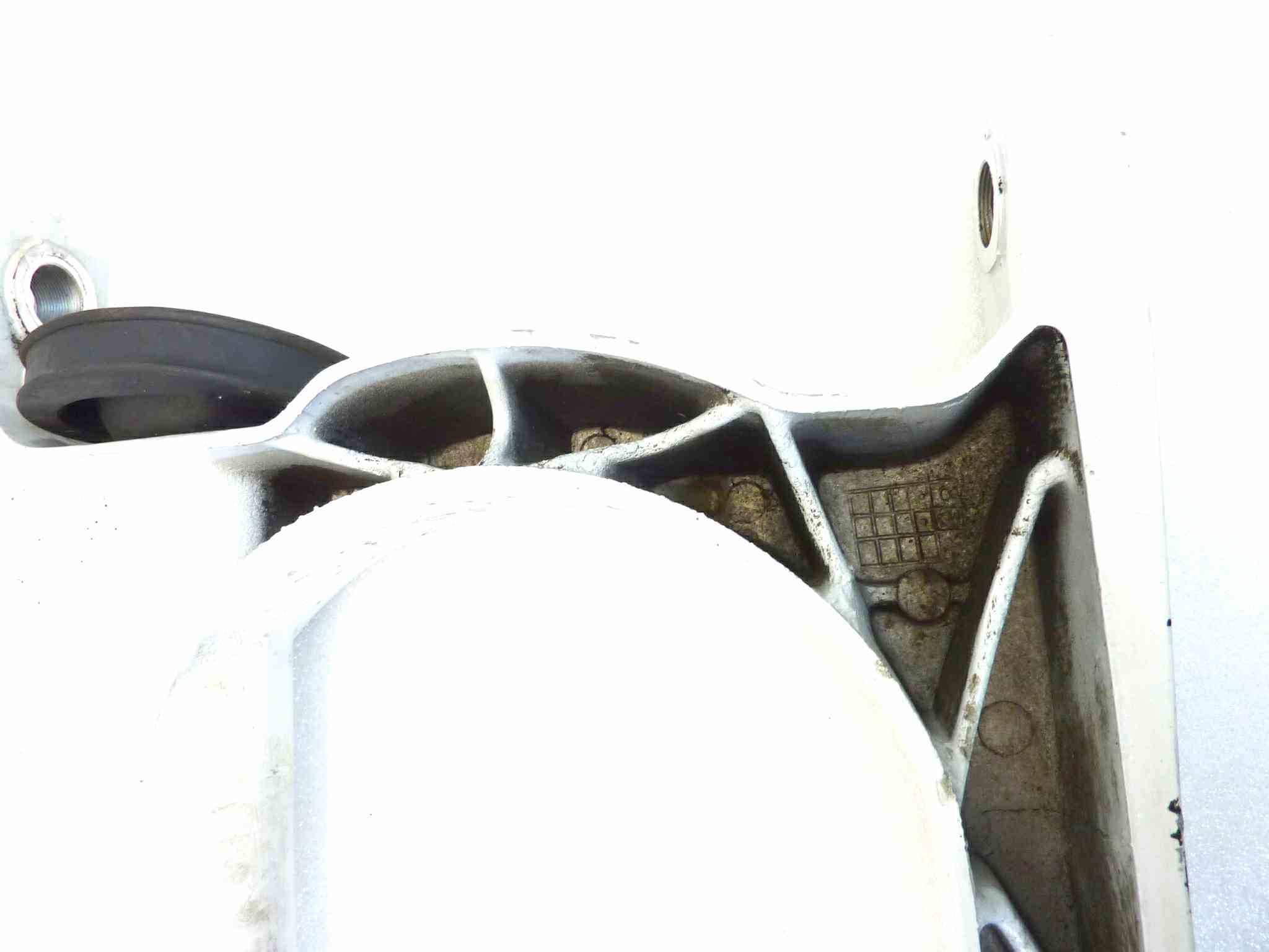 Forcellone posteriore bianco Guzzi V35 II V50 III PA vigili interasse 41 cm cod 19540200 - immagine 14