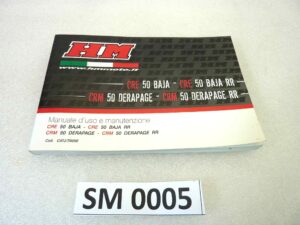 Libretto uso e manutenzione Honda CRE 50 Baja RR Derapage RR manuale utente ORIGINALE ita dim 17 x 12 cm NUOVO fondo di magazzino, LEGGI DESCRIZIONE