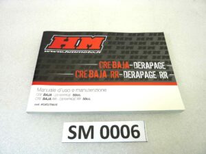 Libretto uso e manutenzione Honda CRE 50 Baja RR Derapage RR manuale utente ORIGINALE ita dim 17 x 12 cm NUOVO fondo di magazzino, LEGGI DESCRIZIONE