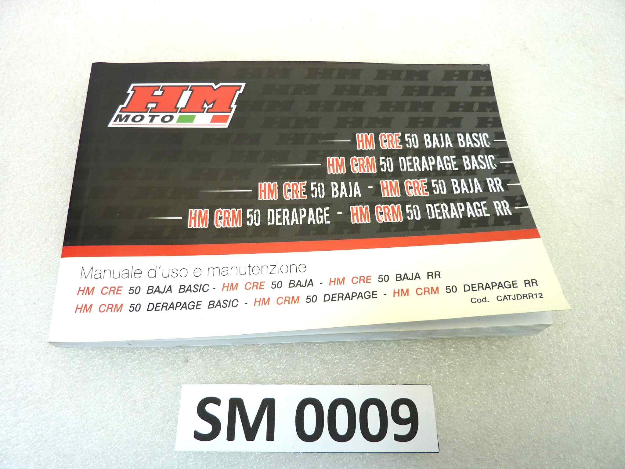 Libretto uso e manutenzione Honda CRE 50 Baja Basic RR CRM 50 Derapage Basic RR manuale utente ORIGINALE ita dim 17 x 12 cm NUOVO fondo di magazzino, LEGGI DESCRIZIONE
