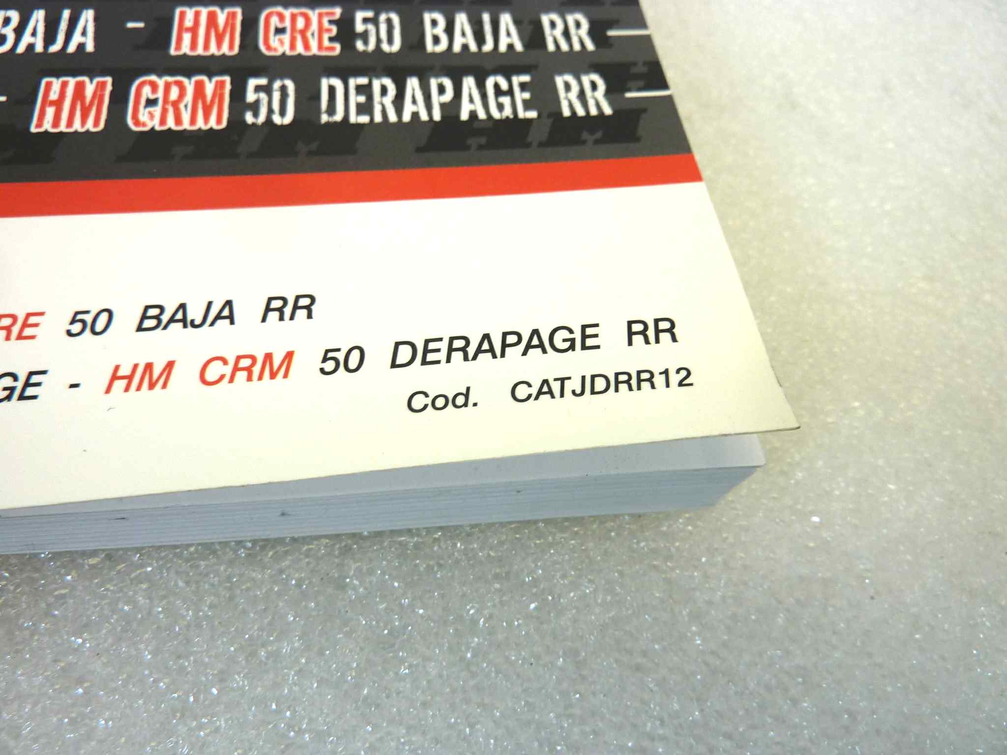 Libretto uso e manutenzione Honda CRE 50 Baja Basic RR CRM 50 Derapage Basic RR manuale utente ORIGINALE ita dim 17 x 12 cm NUOVO fondo di magazzino, LEGGI DESCRIZIONE - immagine 4