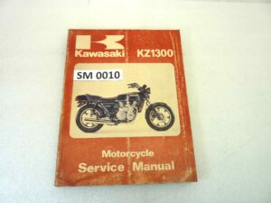 Manuale officina Kawasaki KZ1300 Shop Manual ORIGINALE eng - Motorcycle service Manual WORKSHOP riparazione dim 21,7 x 28 cm