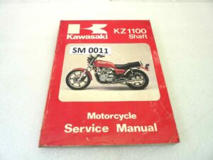 Manuale officina Kawasaki KZ1100 Shaft Shop Manual ORIGINALE eng - Motorcycle service Manual WORKSHOP riparazione dim 21,7 x 28 cm