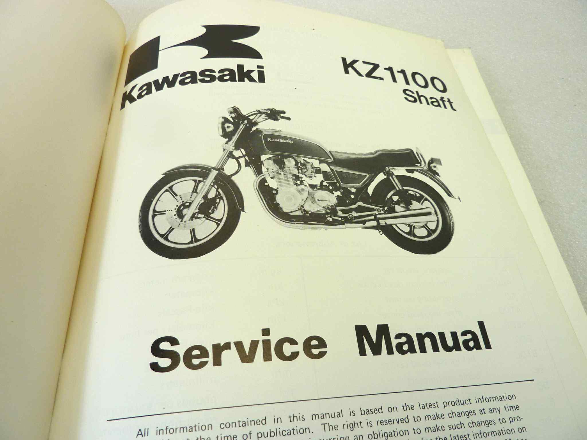 Manuale officina Kawasaki KZ1100 Shaft Shop Manual ORIGINALE eng - Motorcycle service Manual WORKSHOP riparazione dim 21,7 x 28 cm - immagine 5