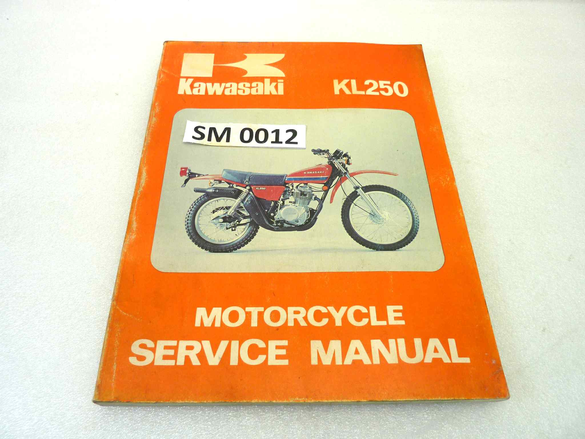 Manuale officina Kawasaki KL250 Shop Manual ORIGINALE eng - Motorcycle service Manual WORKSHOP riparazione dim 21,7 x 28 cm