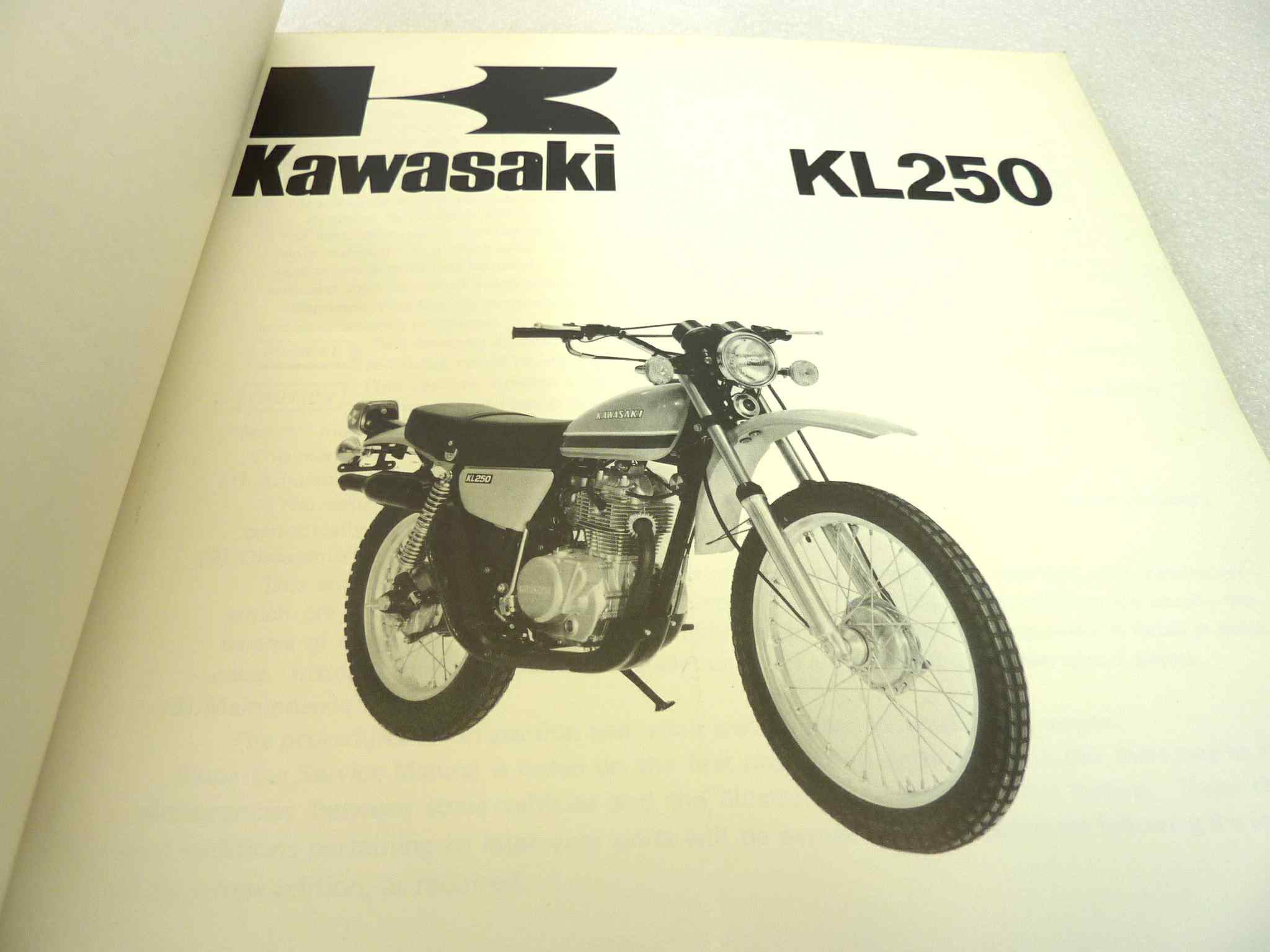 Manuale officina Kawasaki KL250 Shop Manual ORIGINALE eng - Motorcycle service Manual WORKSHOP riparazione dim 21,7 x 28 cm - immagine 4