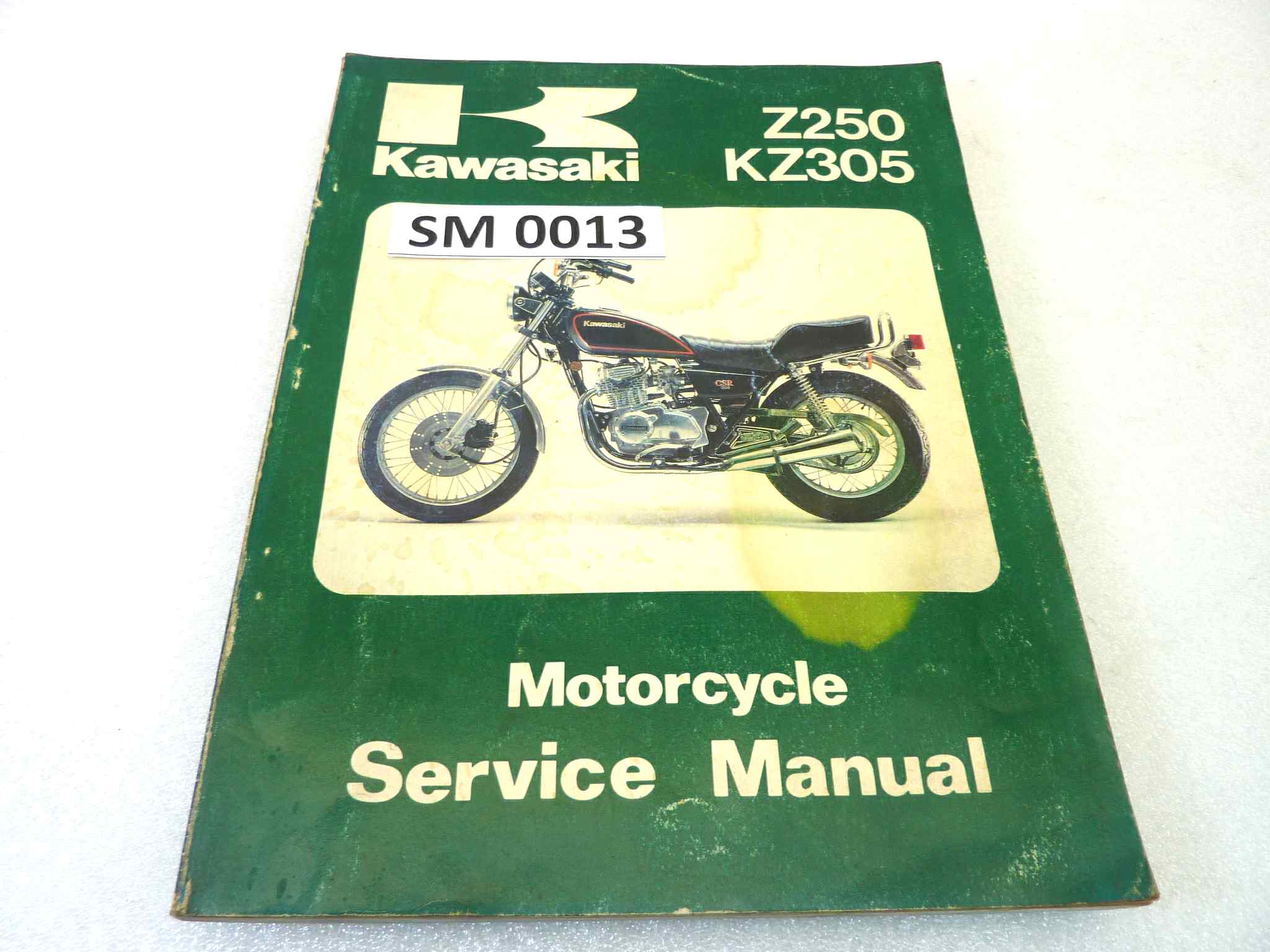 Manuale officina Kawasaki Z250 KZ305 Shop Manual ORIGINALE eng - Motorcycle service Manual WORKSHOP riparazione dim 21,7 x 28 cm
