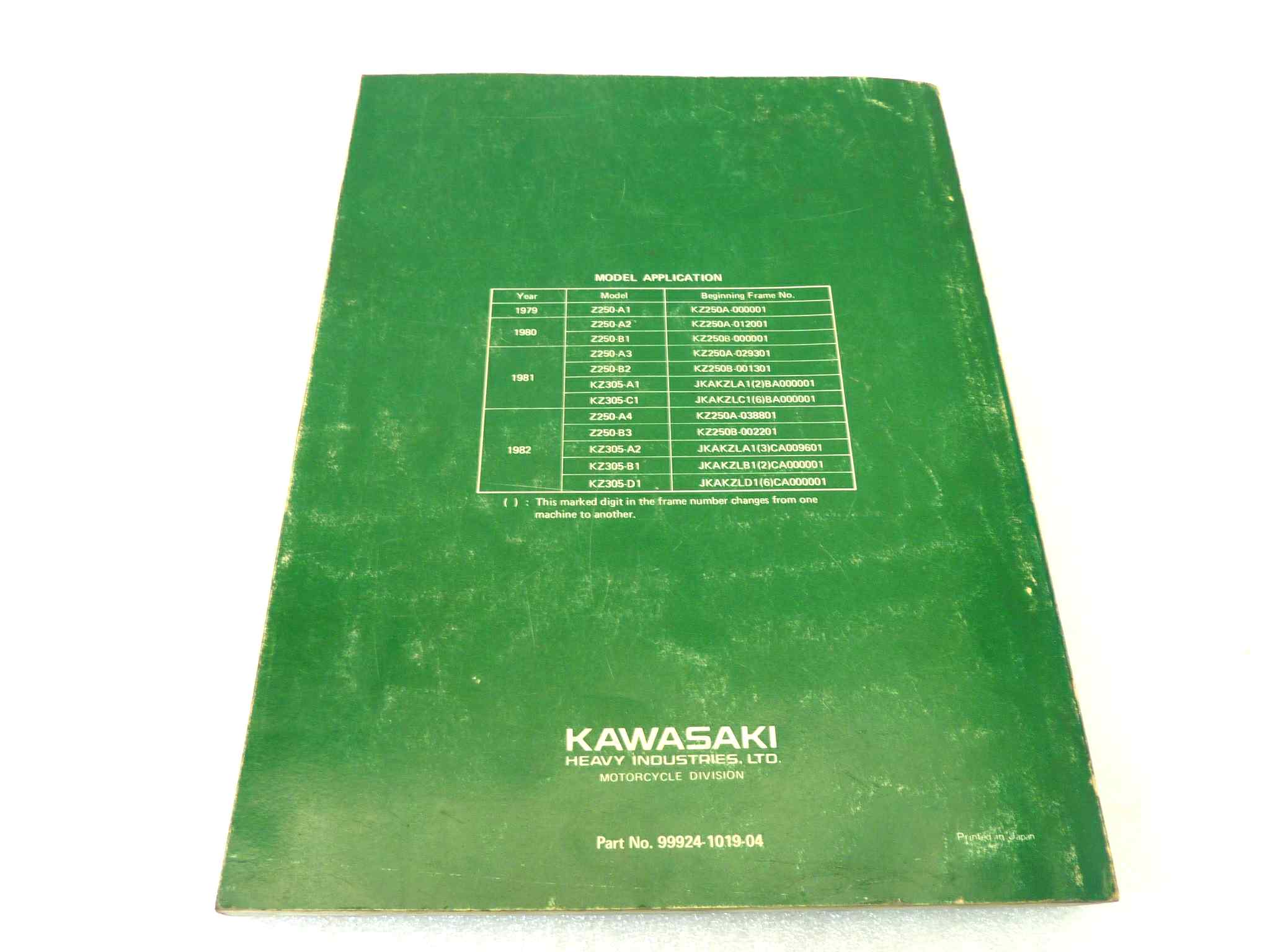 Manuale officina Kawasaki Z250 KZ305 Shop Manual ORIGINALE eng - Motorcycle service Manual WORKSHOP riparazione dim 21,7 x 28 cm - immagine 2
