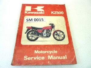 Manuale officina Kawasaki KZ500 Shop Manual ORIGINALE eng - Motorcycle service Manual WORKSHOP riparazione dim 21,7 x 28 cm