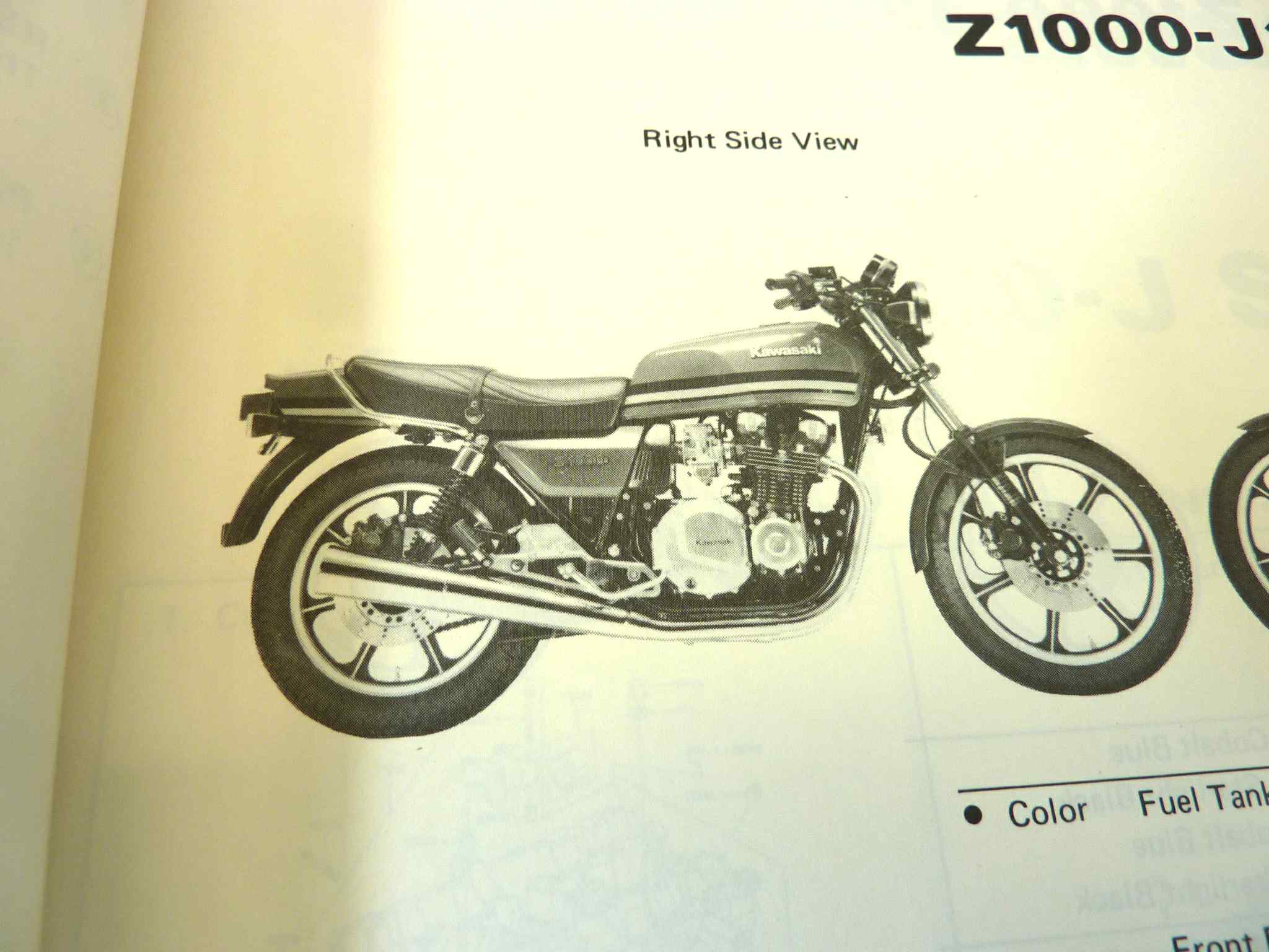 Catalogo parti ricambio Kawasaki Z1000 J ricambi ORIGINALE eng Parts Catalog dim 26 x 18,4 cm - immagine 5