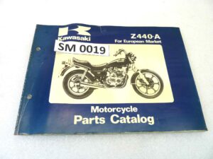 Catalogo parti ricambio Kawasaki Z440 A ricambi ORIGINALE eng Parts Catalog dim 26 x 18,4 cm