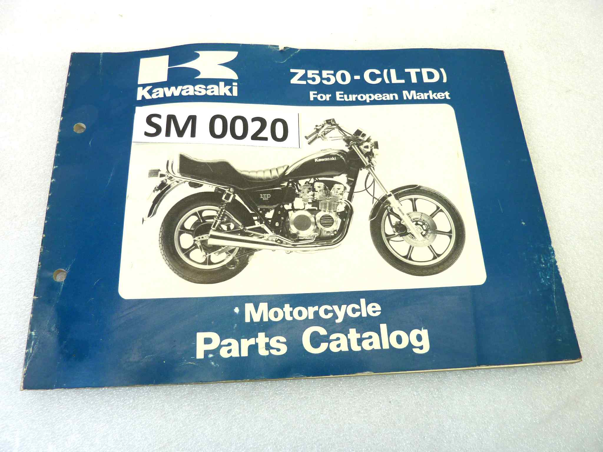 Catalogo parti ricambio Kawasaki Z550 C LTD ricambi ORIGINALE eng Parts Catalog dim 26 x 18,4 cm