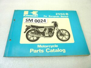Catalogo parti ricambio Kawasaki Z550 B ricambi ORIGINALE eng Parts Catalog dim 26 x 18,4 cm