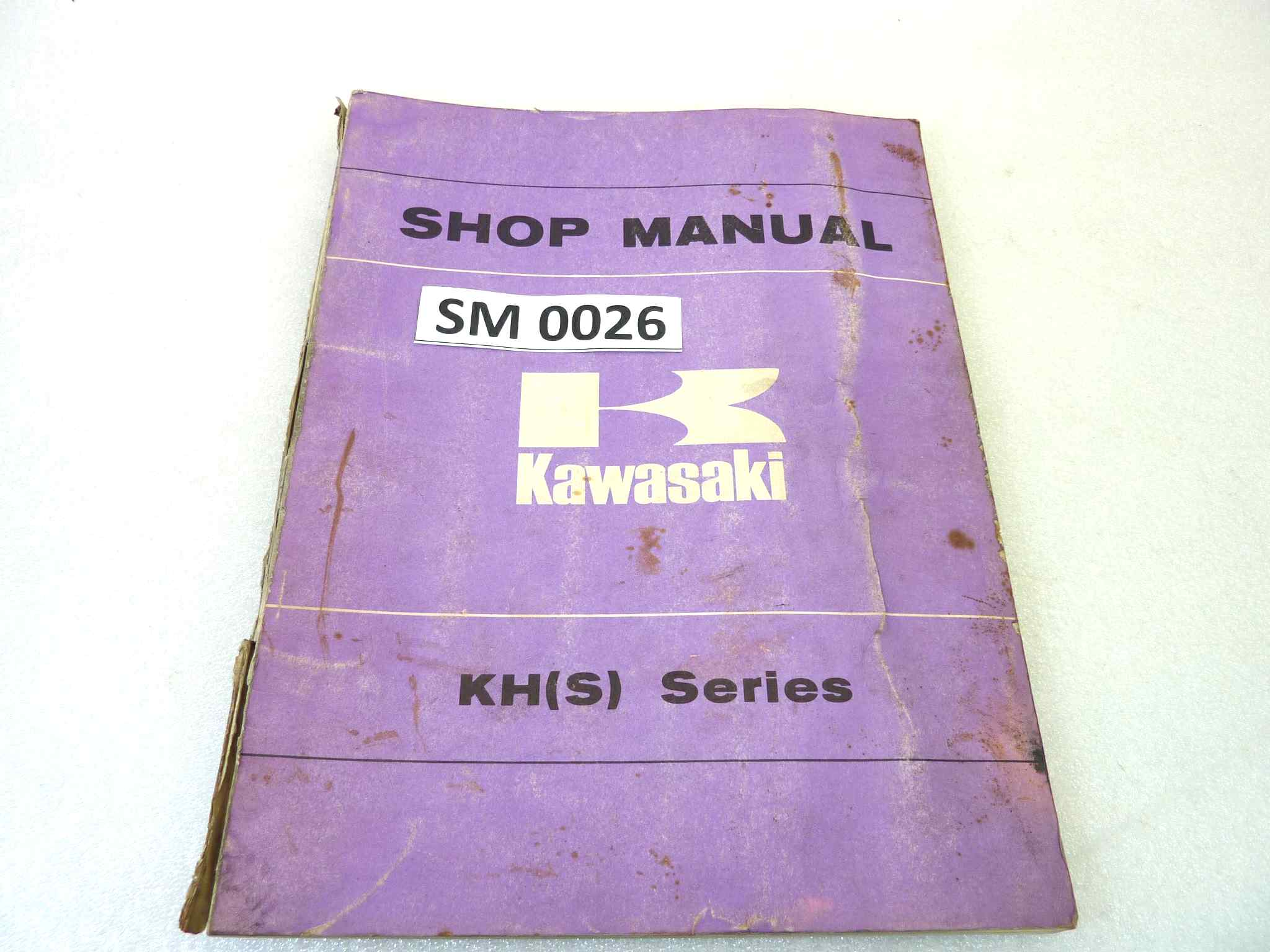 Manuale officina Kawasaki KH S Series Shop Manual ORIGINALE eng - Motorcycle service Manual WORkawasakiSHOP riparazione dim 28 x 21 cm
