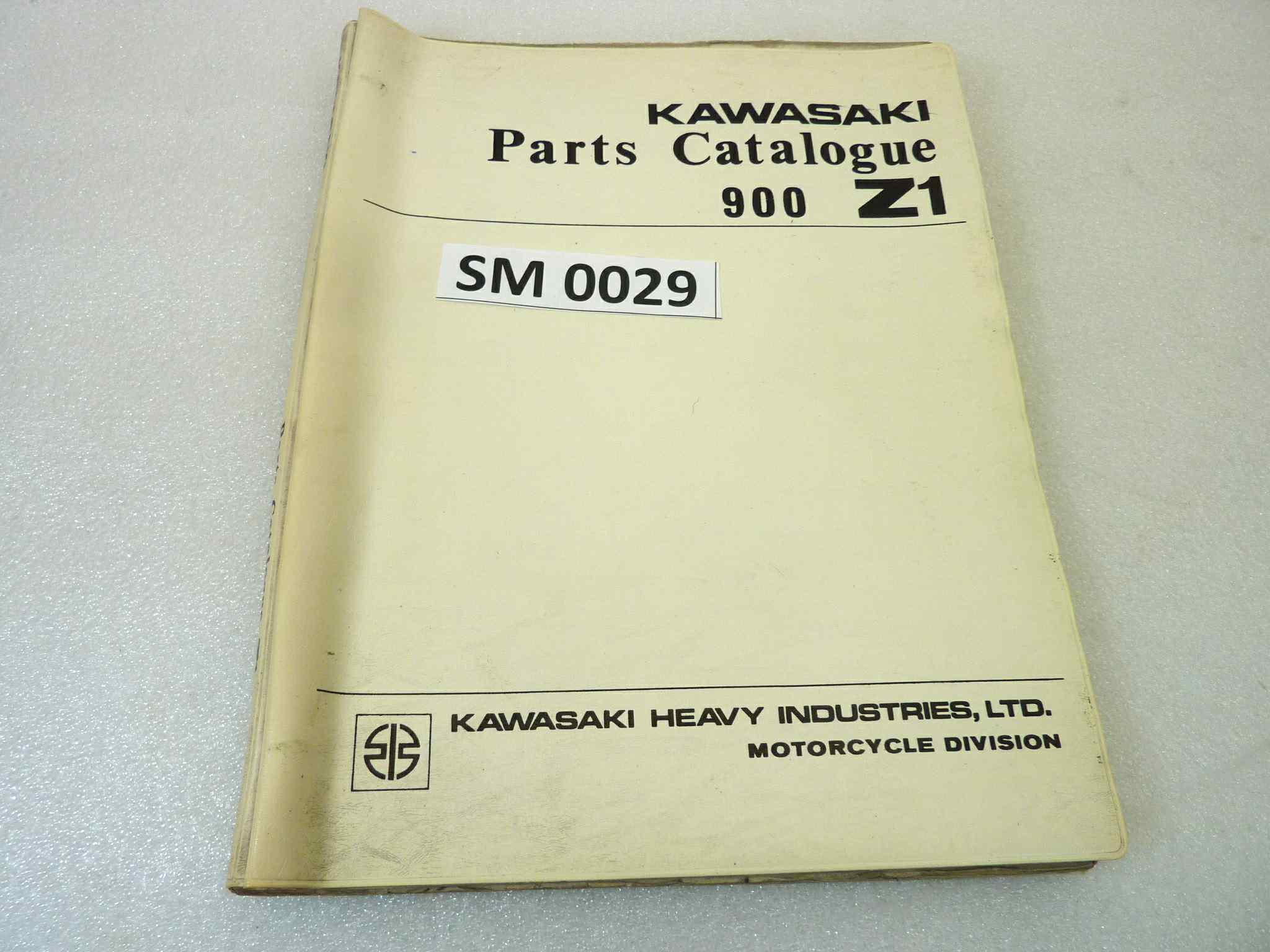 Catalogo parti ricambio Kawasaki 900 Z1 ricambi ORIGINALE eng Parts Catalog dim 28 x 21 cm
