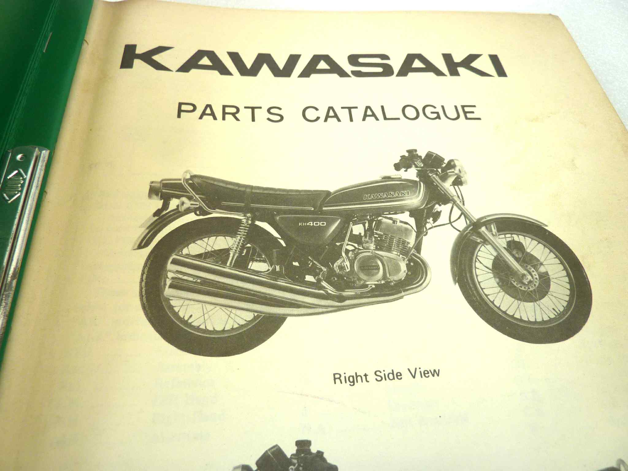 Catalogo parti ricambio Kawasaki KH400 A3 Bricambi ORIGINALE eng Parts Catalog dim 28 x 21 cm - immagine 6