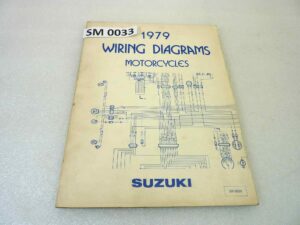 Manuale impianti elettrici Suzuki 1979 vedi foto per modelli Wiring diagrams ORIGINALE eng - Motorcycle service Manual WORKSHOP riparazione dim 28 x 21,5 cm