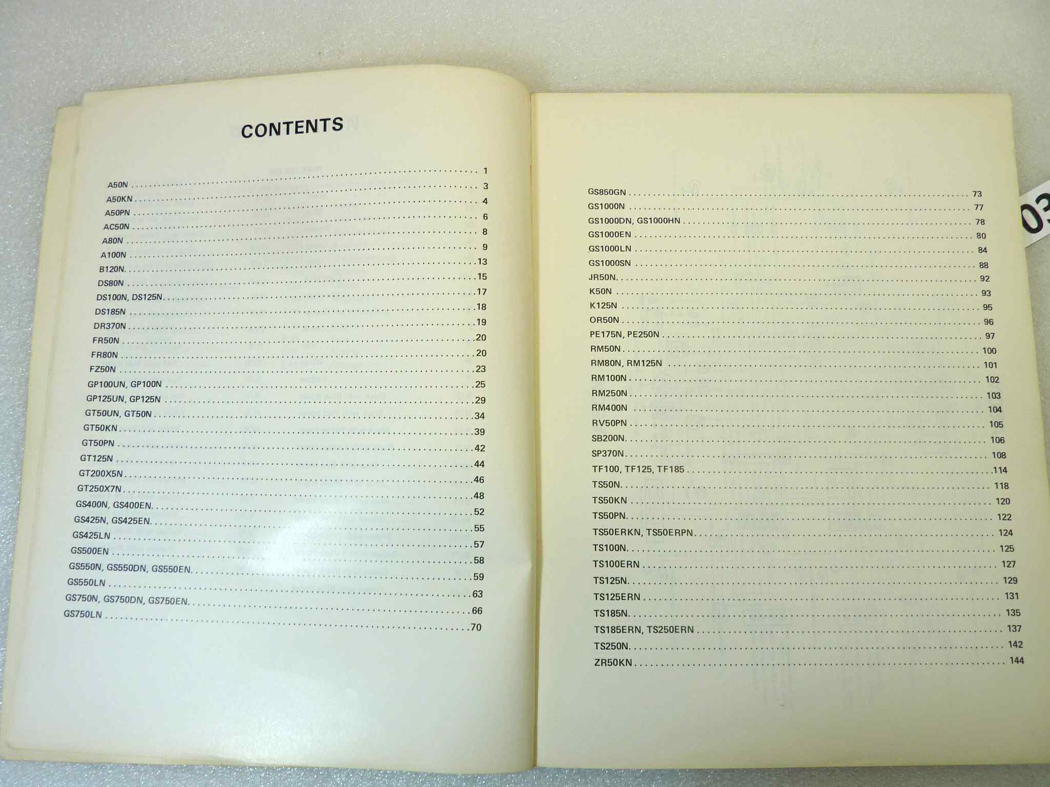 Manuale impianti elettrici Suzuki 1979 vedi foto per modelli Wiring diagrams ORIGINALE eng - Motorcycle service Manual WORKSHOP riparazione dim 28 x 21,5 cm - immagine 5