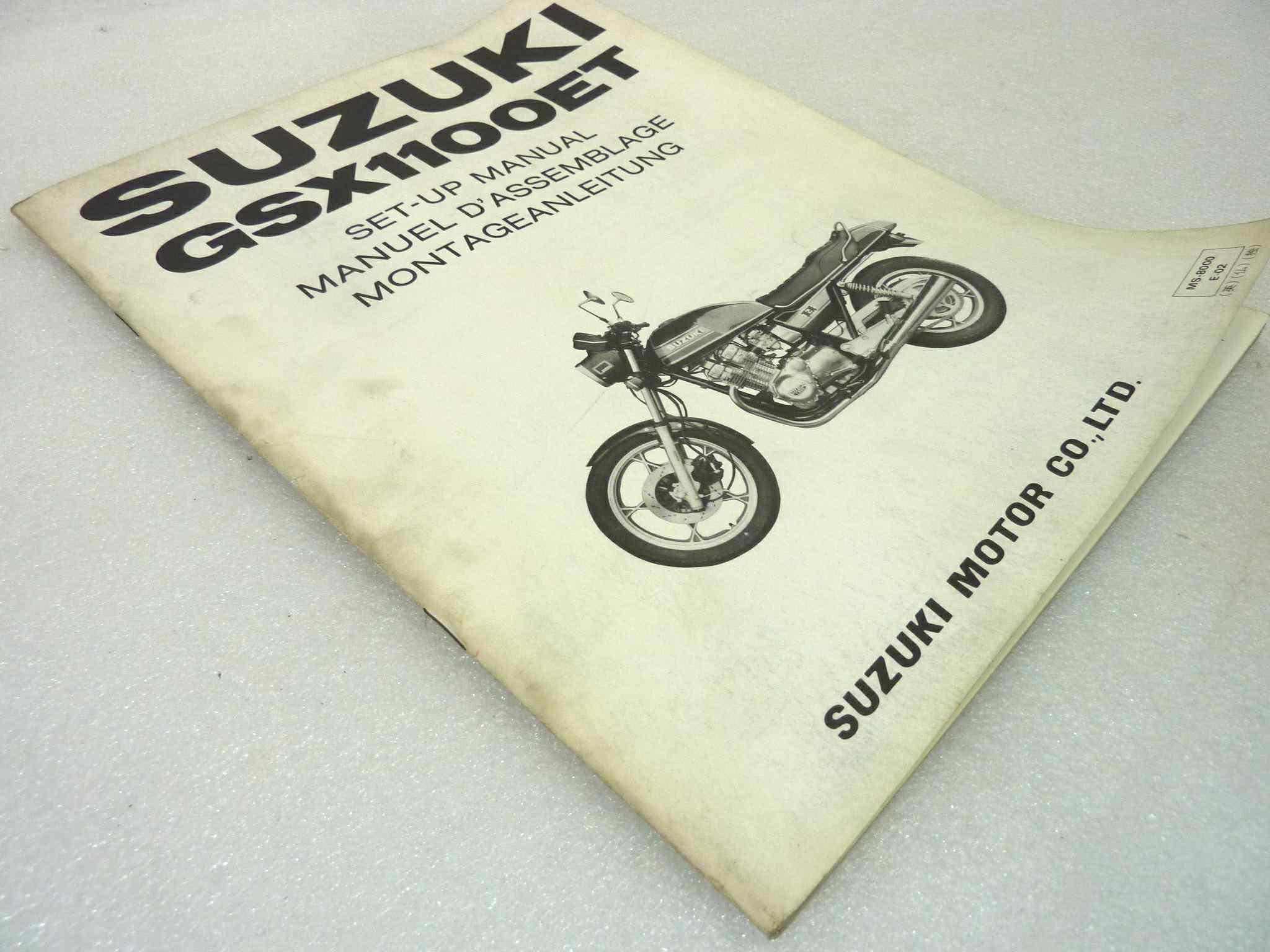 Manuale officina Suzuki GSX1100 ET Shop Manual ORIGINALE eng fra ger - Motorcycle service Manual WORKSHOP riparazione dim 28 x 21,5 cm - immagine 5