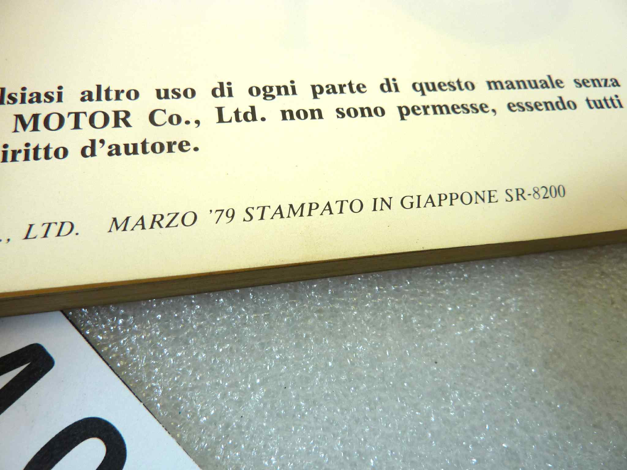 Manuale officina Suzuki GS850 G Shop Manual ORIGINALE ita - Motorcycle service Manual WORKSHOP riparazione dim 28 x 21,5 cm - immagine 5