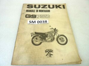 Manuale officina Suzuki GS750 Shop Manual ORIGINALE ita - Motorcycle service Manual WORKSHOP riparazione dim 28 x 21,5 cm