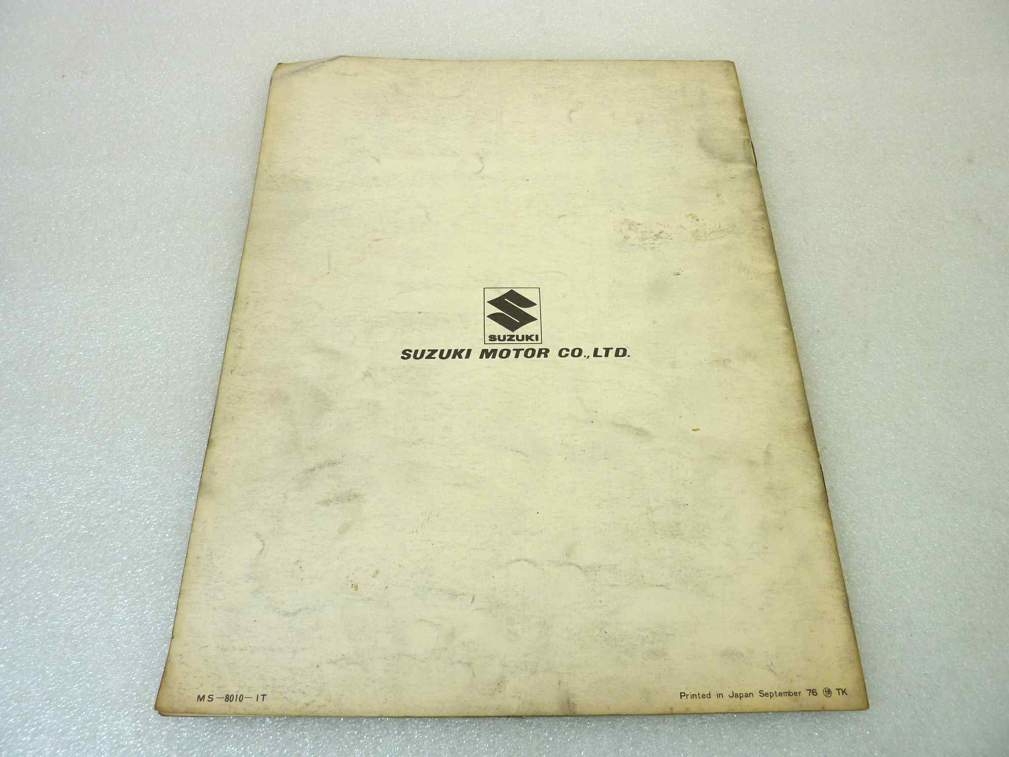 Manuale officina Suzuki GS750 Shop Manual ORIGINALE ita - Motorcycle service Manual WORKSHOP riparazione dim 28 x 21,5 cm - immagine 2