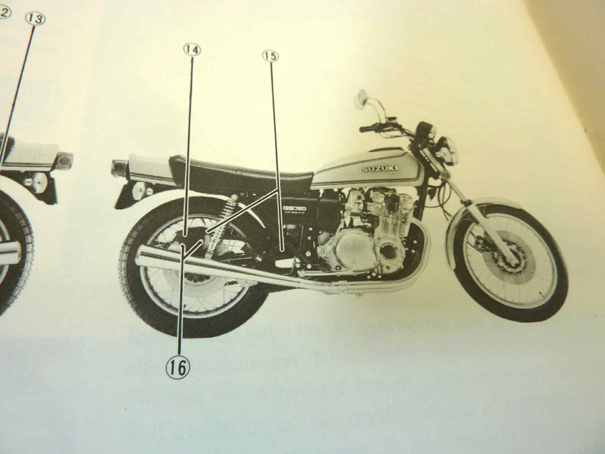 Manuale officina Suzuki GS750 Shop Manual ORIGINALE ita - Motorcycle service Manual WORKSHOP riparazione dim 28 x 21,5 cm - immagine 4