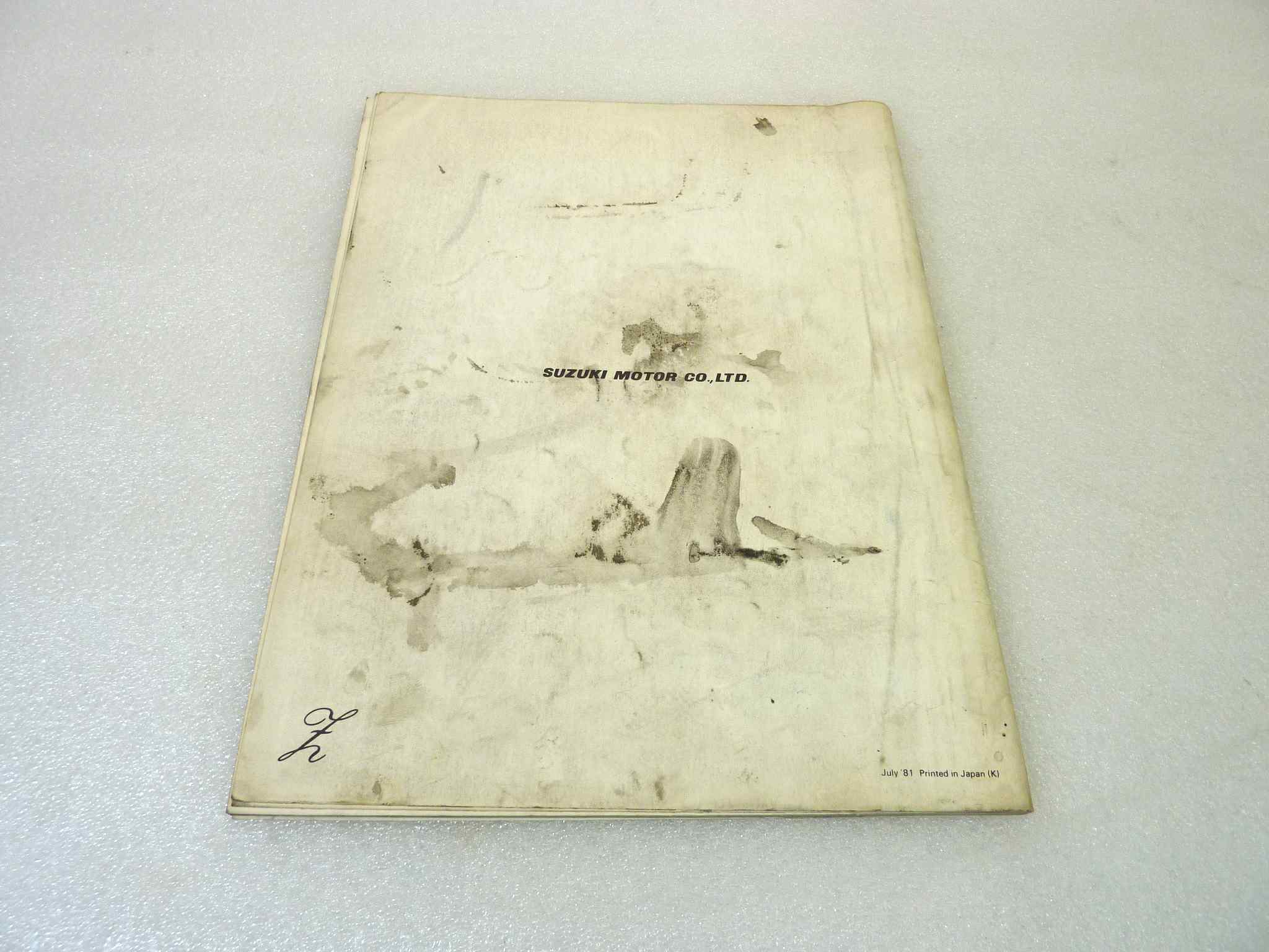 Manuale officina Suzuki GSX750 SZ Shop Manual ORIGINALE eng fra ger - Motorcycle service Manual WORKSHOP riparazione dim 28 x 21,5 cm - immagine 2